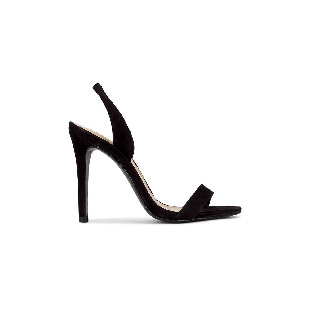 Schutz Luriane Heel in Black suede slingback open toe high heel